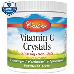 Vitamin C 2000mg – Pure Ascorbic Acid Crystals Powder 6 oz (170g) – Non GMO