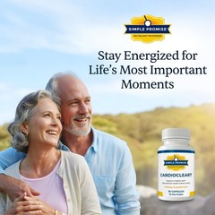 Simple Promise CardioClear7 CoQ10 with PQQ and Shilajit Supplement | Daily Heart