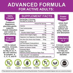 Calcium Magnesium Zinc Gummies with High Absorption Magnesium Glycinate 200mg…
