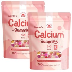 Nepeolithia Calcium Gummies 180 Count (Pack of 2) Mixed Fruit