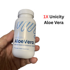 1x Unicity Aloe Vera Dietary Supplement digestion to reduce waste (50 capsule/bo