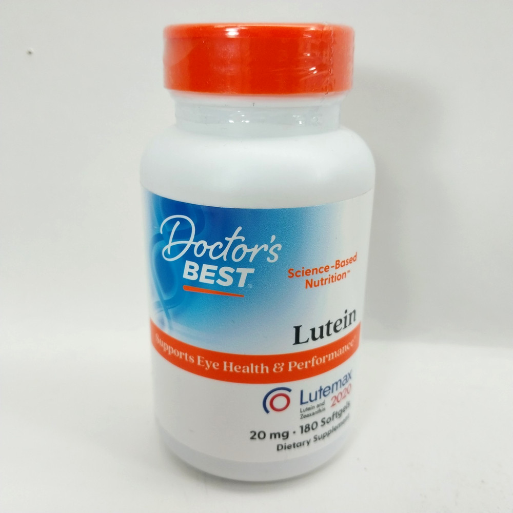 Doctors Best Lutein, 20 mg, Supports Eye Health Performance, Non-GMO, Gluten