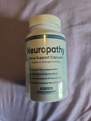 Neuropathy Support Nerve Supplement with Alpha Lipoic Acid Overall Health 120Cap