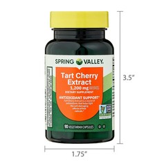 Spring Valley Tart Cherry Extract Antioxidant Support Dietary 1,200 mg, 90 Count