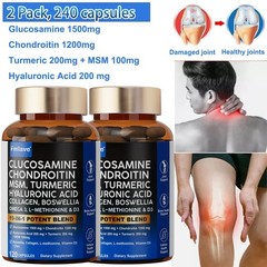 2 Pack Joint Care capsules, 240 Ct Premium Pain Relief Joint Support Glucosamine