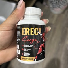 Erect SURGE Fast Acting Male Performance Tablets, Blood Flow Support, 60 ct