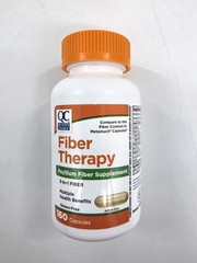 Quality Choice Fiber Therapy for Regularity 3 in 1 Fiber 160 Capsules Exp 09/26
