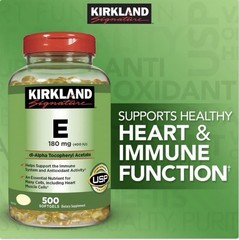 Kirkland Signature Vitamin E 180 mg., 500 Softgels