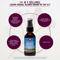 WishGarden Herbs Kick-Ass Biotic, Echinacea Goldenseal Propolis & Usnea Liqui…