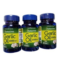 Puritan’s Pride GARLIC OIL 1000 mg 3 x 100 = 300 Rapid Release Softgels 12/26