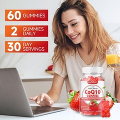 CoQ10 Gummies 400mg Coenzyme Q10 Supplement for Adults, High Absorption coq10…