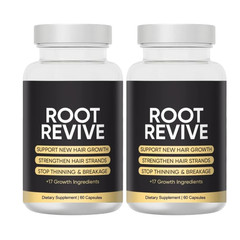 2-Pack Root Revive Capsules – Root Revive Supports New Hair Growth – 120 Caps