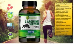 L-Arginine 60 Nitric Oxide, Testosterone Booster, ED Support 3000 mg