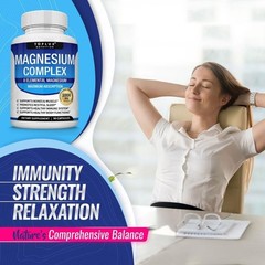 Magnesium Complex 1000mg fast shipping 8 Elemental Magnesium Gluten Free Non-GMO