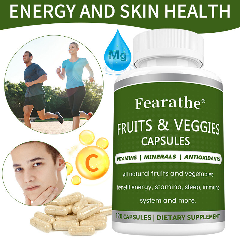 Fruit And Vegetable Capsules – Support Energy And Endurance, Immune Health
