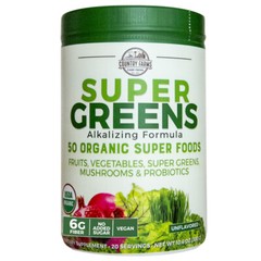Country Farms Super Greens Organic Whole Food Supplement Natural Flavor 10.6oz