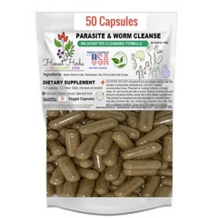 Worm & Parasite Blend – Natural Cleanse Formula – 500mg – 50 Veggie Caps
