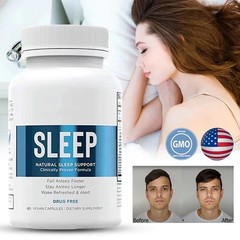 120 Capsules Relaxium Sleep -Helps Relax and Promote All Natural Sleep, Sleep Be