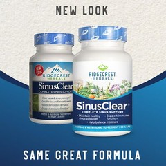 RidgeCrest Herbals SinusClear Complete Formula for Sinus and Nasal Health wit…