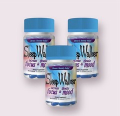 Sleepwalker 20ct 3 Bottles Focus Increase Mood Enhancer SEALED BOTTLE FREE SHIP