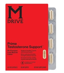 Mdrive Prime Men’s T‑Support — Energy, Focus & Lean Muscle, 60ct | K