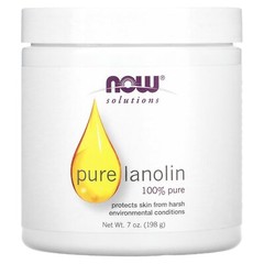 Now Foods Solutions Pure Lanolin 7 fl oz 207 ml All-Natural, Gluten-Free