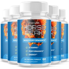 (5 Pack) Horse Peak Pill Advanced Male Support Supplement HorsePeak 300 Capsules