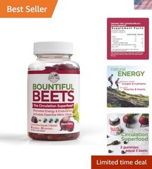 Bountiful Beets Gummies, Circulation Superfood, Promotes Energy and Endurance…