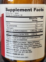 Dr. Mercola Vitamin B12 Methylcobalamin 1000mcg Chewable 30 USDA Organic Cherry