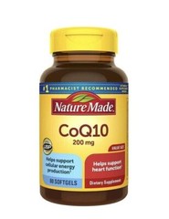 Nature Made CoQ10 200mg Softgels – 80 Count
