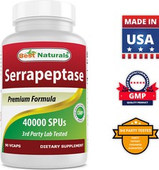 Best Naturals Serrapeptase 40000 SPU 90 Vcaps