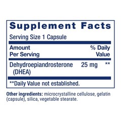 Life Extension DHEA 25 mg – Supplement for 100 Count (Pack of 1), Off White