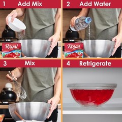 Royal Gelatin Sugar Free Variety Pack of 12-3 Boxes Each – Strawberry, Lime, Ora