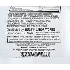 Rugby Nephrovite B and C Complex Supplement Tablets 100ct -Expiration 03-2026