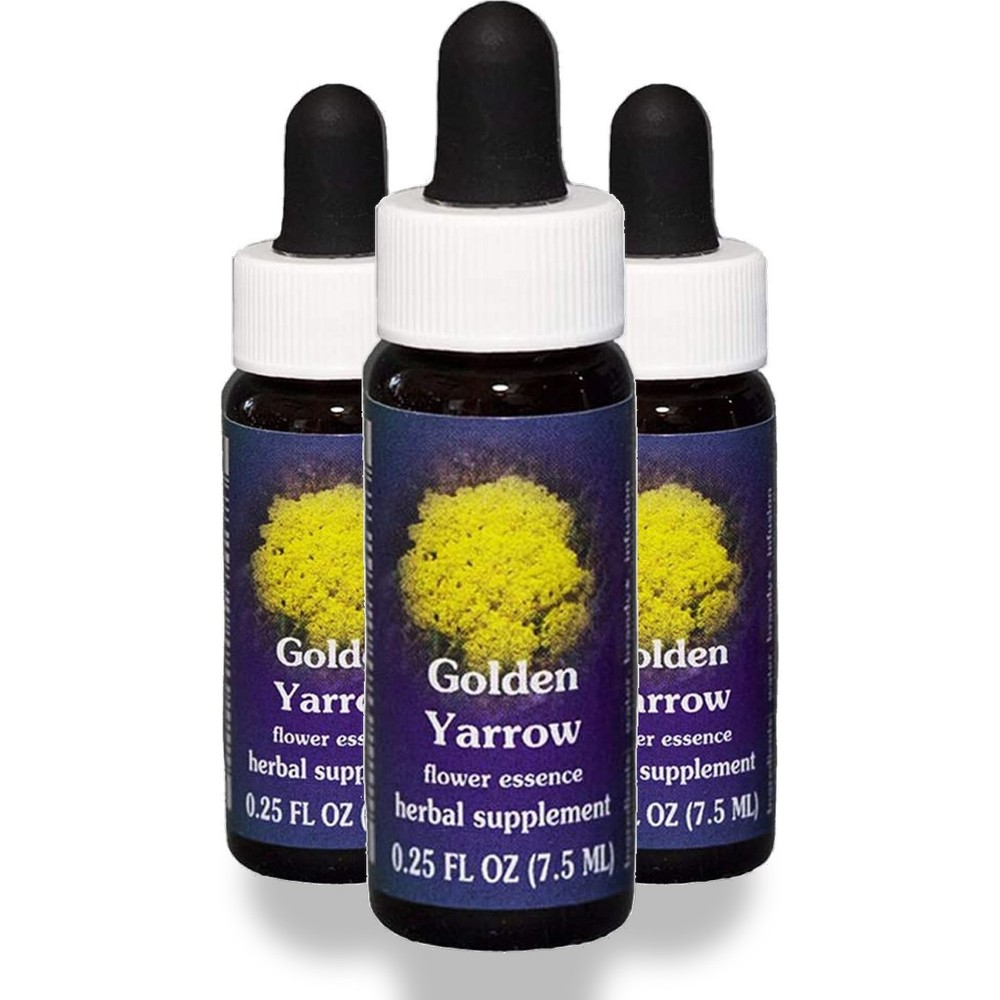 Flower Essence Services Golden Yarrow Herbal Supplement 0.25 Fl Oz 25 3 Pack