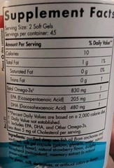 Nordic Naturals DHA Strawberry 90 ct Supports Brain & Nervous System Exp 3/2027