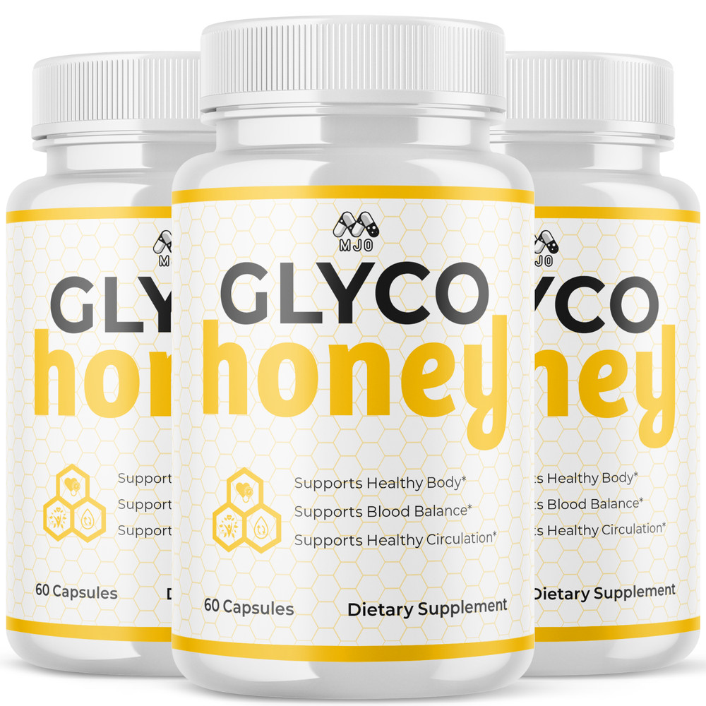 (3 Pack) Glyco Honey Advanced Support Blood Supplement GlycoHoney 180 Capsules