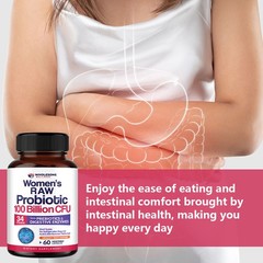 Women’s Raw Probiotic 100 Billion CFU 60 Caps Brand New Wholesome Wellness