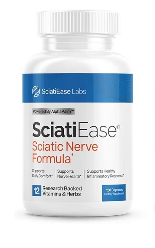 Sciati Ease Sciatic Nerve Formula By SciatiEase Labs – 120 Caps – Exp 10/26