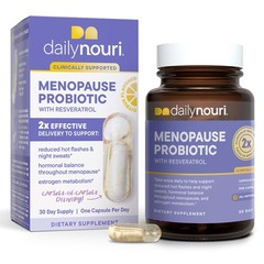 Daily Nouri Menopause Probiotics for Women | Hormonal Balance, Hot Flashes, N…