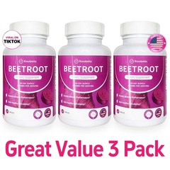 3PCS Rosabella Organic Boost Blood Energy Beet Natural 60 Root Capsules Pressure