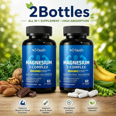 2-Pack Magnesium 7 Complex – Advanced Magnesium Blend for Daily Wellness-120 Cap