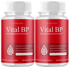 (2 Pack) Vital BP Advanced Blood Support Vitamin Formula VitalBP (60 Capsules)