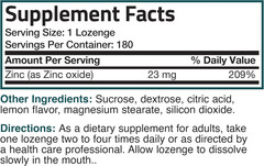 Bronson Zinc Lozenges Antioxidant & Immune Supplement Lemon 180 Chewable Tablets
