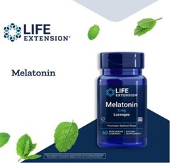 Lot of 4 Life Extension Melatonin 3mg for Restful Sleep 60 Vegetarian Lozenges