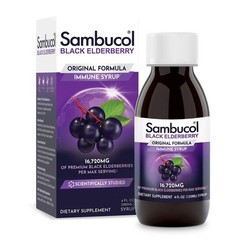 Sambucol Black Elderberry Immune Support Liquid, 4 OZ – EXP 10/2027