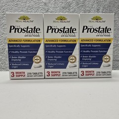 Real Health The Prostate Formula Saw Palmetto 270 Lot of 3 (810) Exp 11/2026