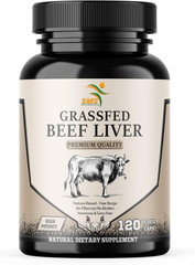 Grass Fed Desiccated Beef Liver Capsules (120 Pills, 480-500Mg Each) – Natura…