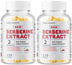 Berberine HCL Extract 1200mg Anti-Inflammatory, Healthy Cholesterol 240 Premium