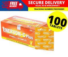 ENERVON-C Vit C 500mg + Vit B-Complex Increase Energy Immunity (100’s)